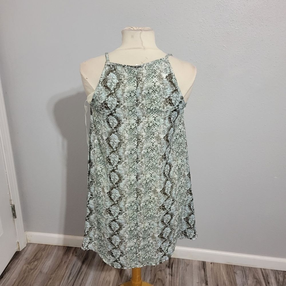 Andree by unit snake Print Mini dress Sz Small - Picture 3 of 8